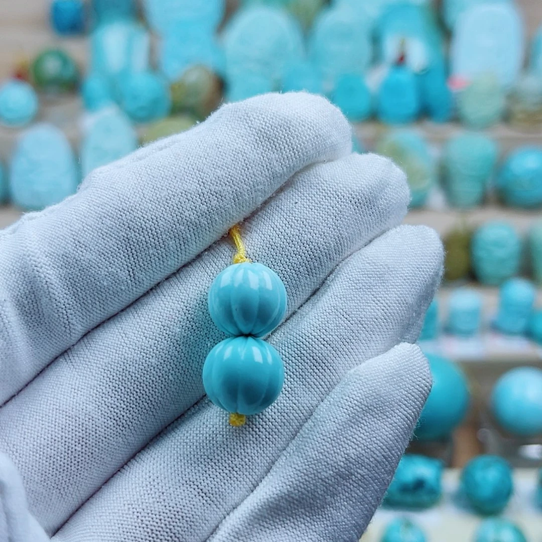 绿松石未镶嵌珠宝奇石10mm