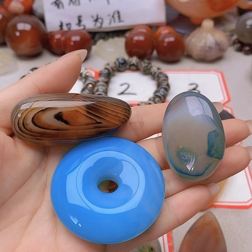 【闪购商品】未镶嵌玛瑙/玉髓珠宝半成品睡****师