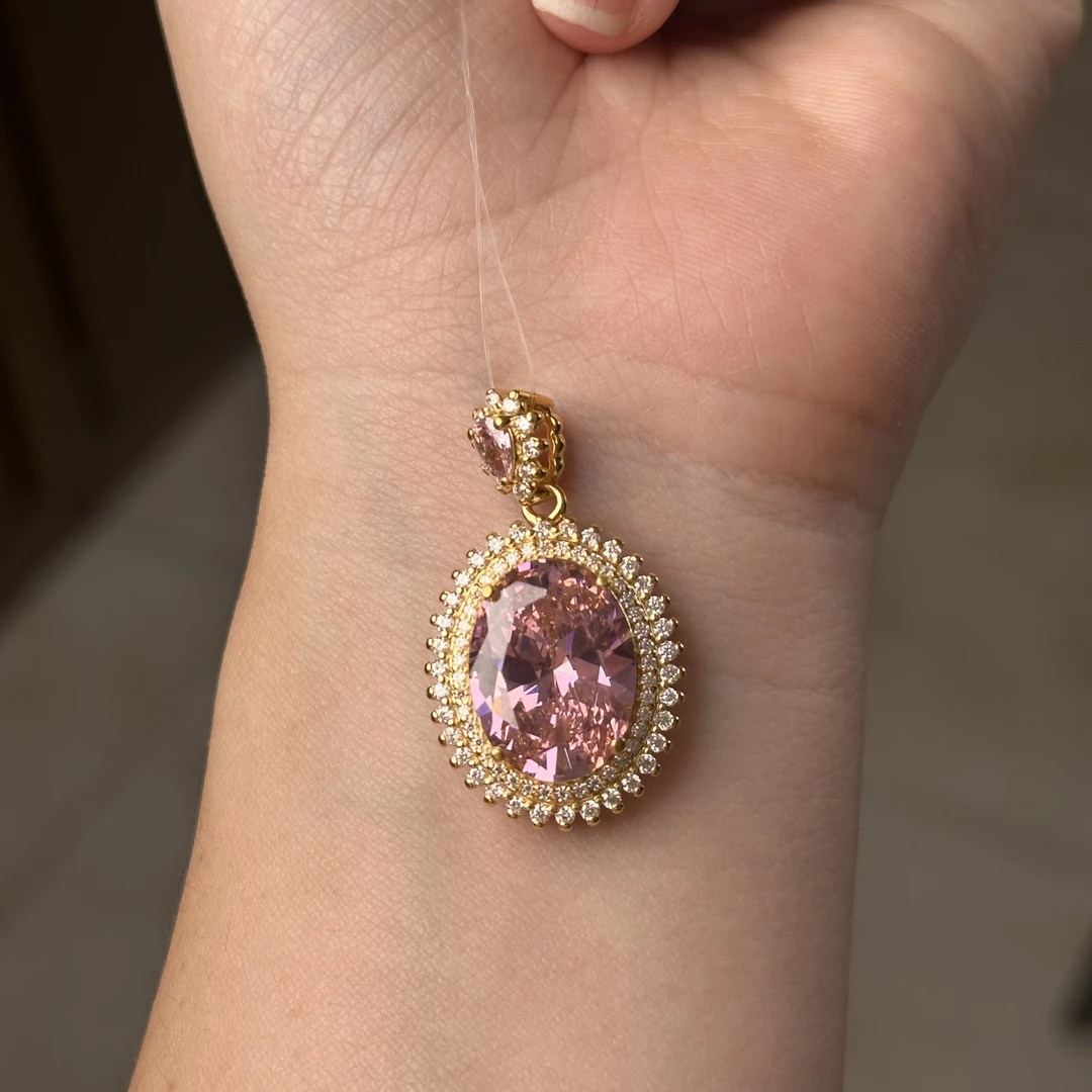 EE【秀秀专享】足金999 镶嵌戴妃吊坠