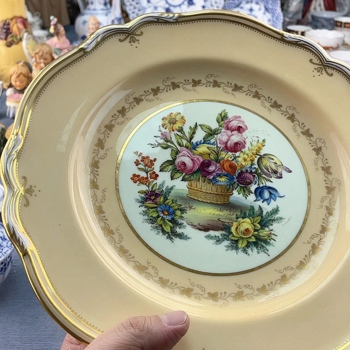 中古欧瓷瓷器小房子