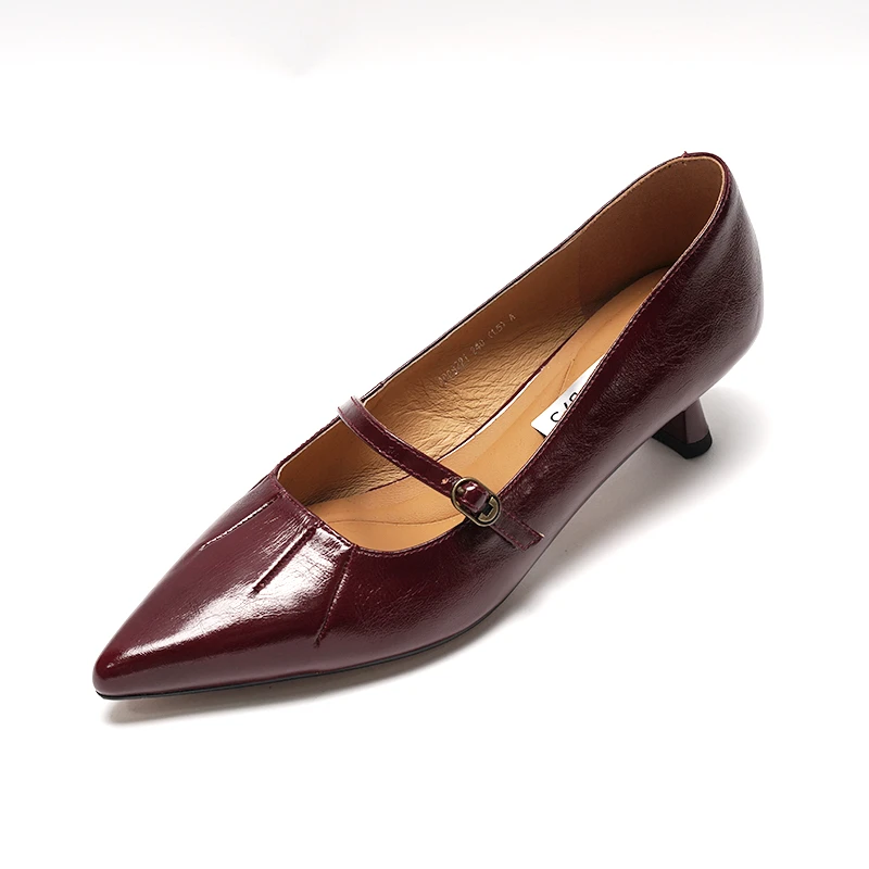 2025新款时尚百搭夏季尖头浅口包头鞋子008221