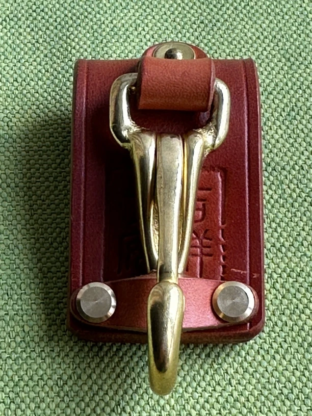 栎木原色可盘玩养牛硬挺高密度手工制作黄铜五金时尚休闲百搭钥匙