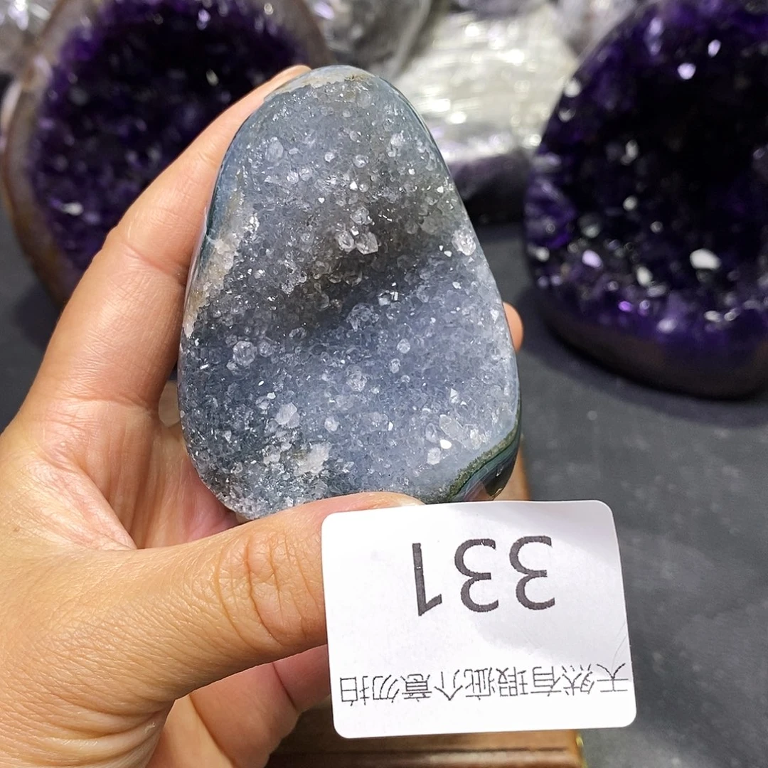 紫晶珠宝半成品未镶嵌