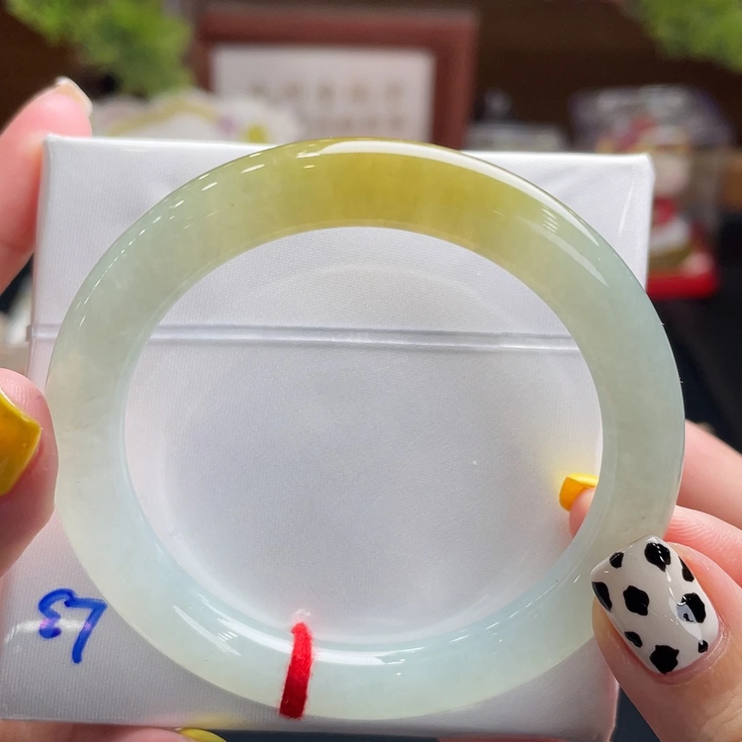 翡翠手镯未镶嵌52.1黄翡
