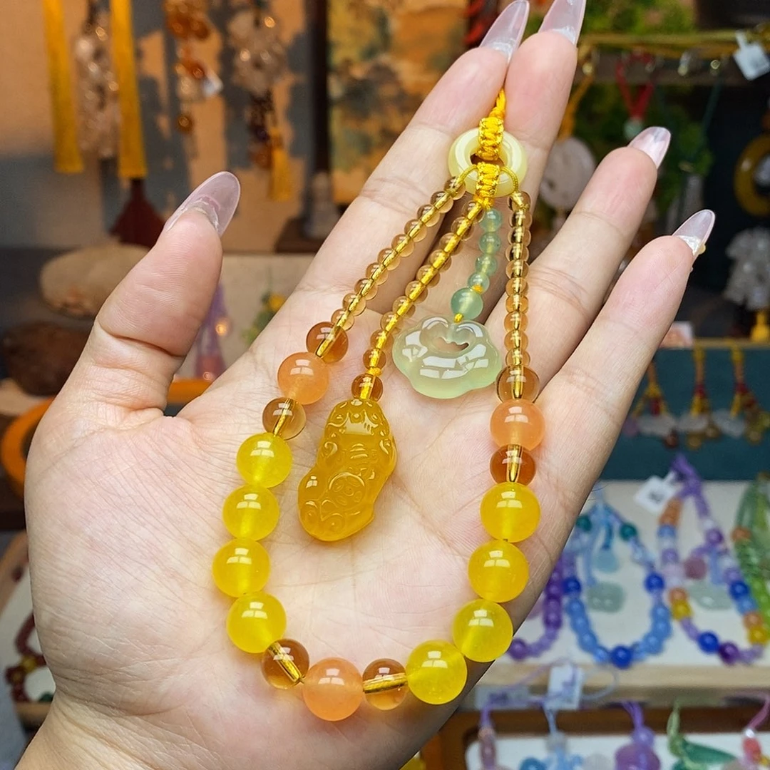 玛瑙/玉髓车挂未镶嵌挂件