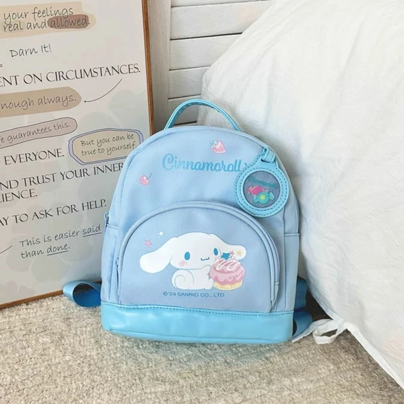 卡通字母童趣卡通拉链款双肩包日系幼儿ins女生宝宝三丽鸥