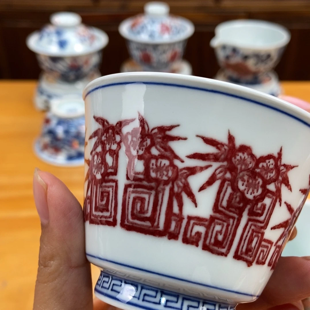 手绘现代茶具非古董