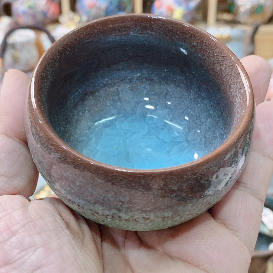 粗陶志野柴烧茶器