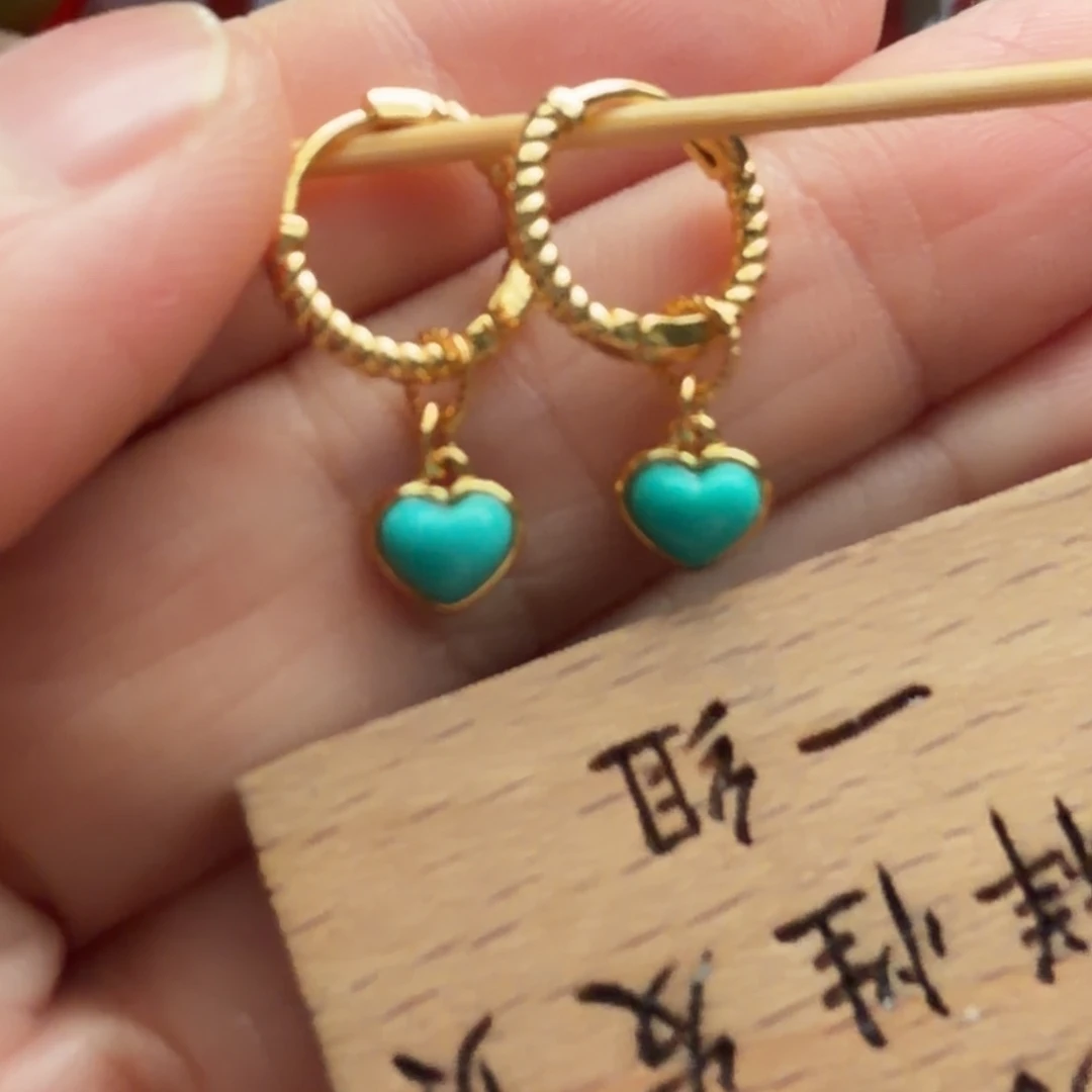 绿松石银S925镶嵌颈饰