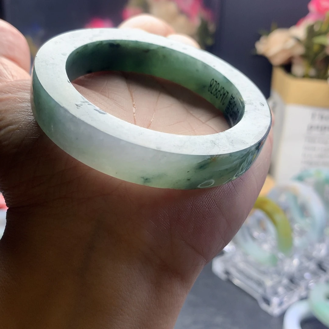 定制翡翠翡翠手镯未镶嵌53-56