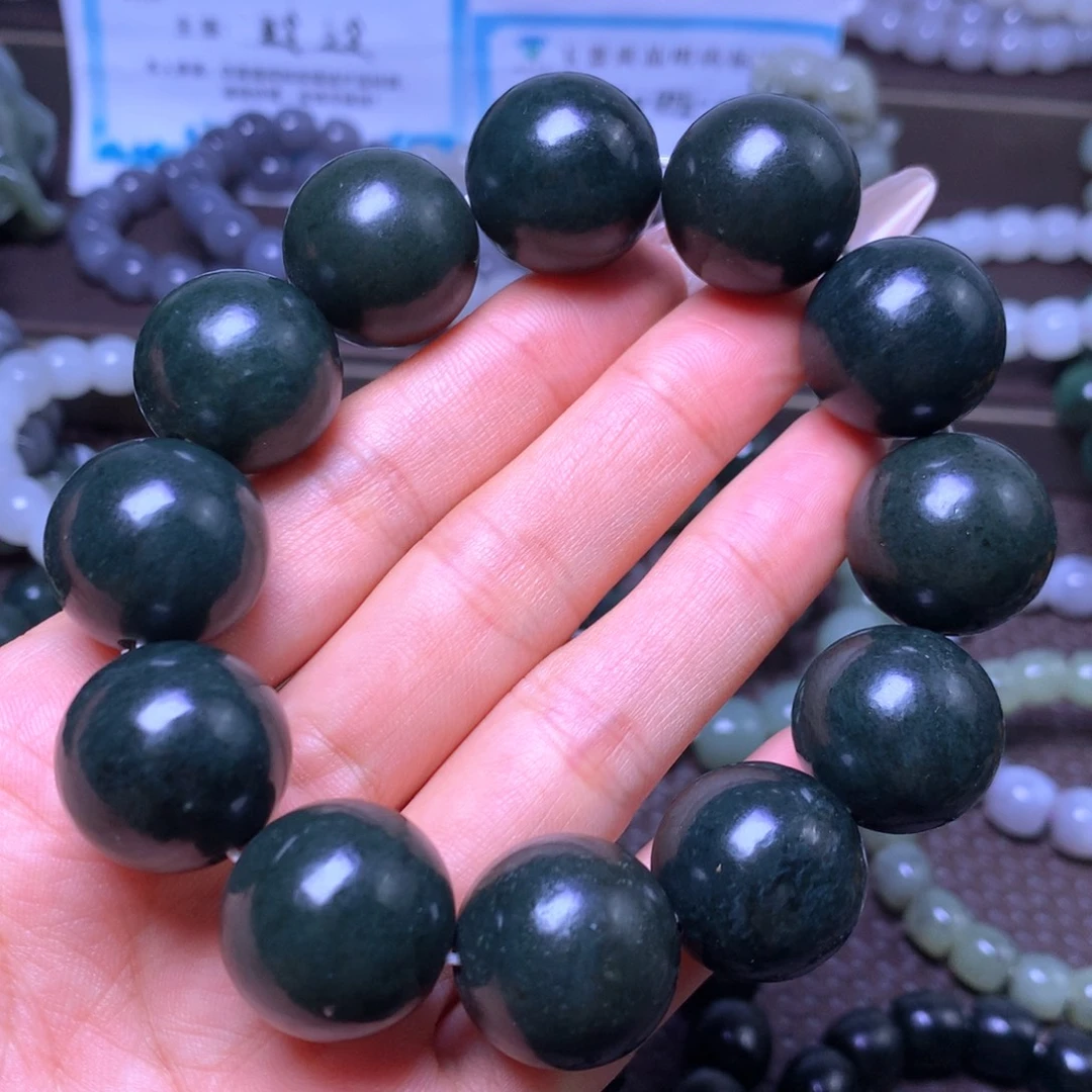 和田玉未镶嵌手串卡20