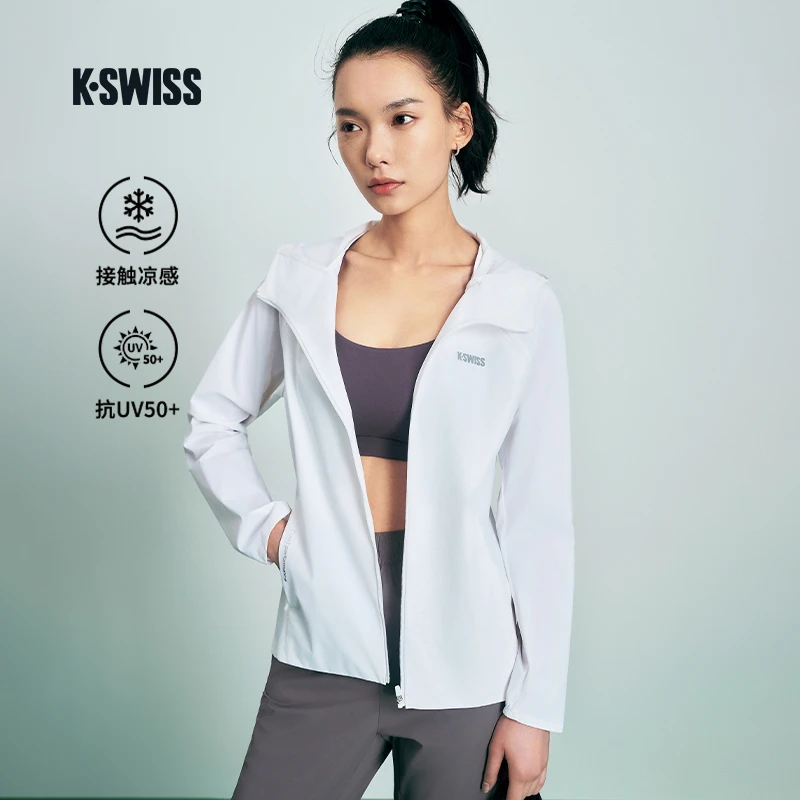 KSWISS盖世威外套女款 25夏季新款防晒凉感舒适梭织上衣1911662