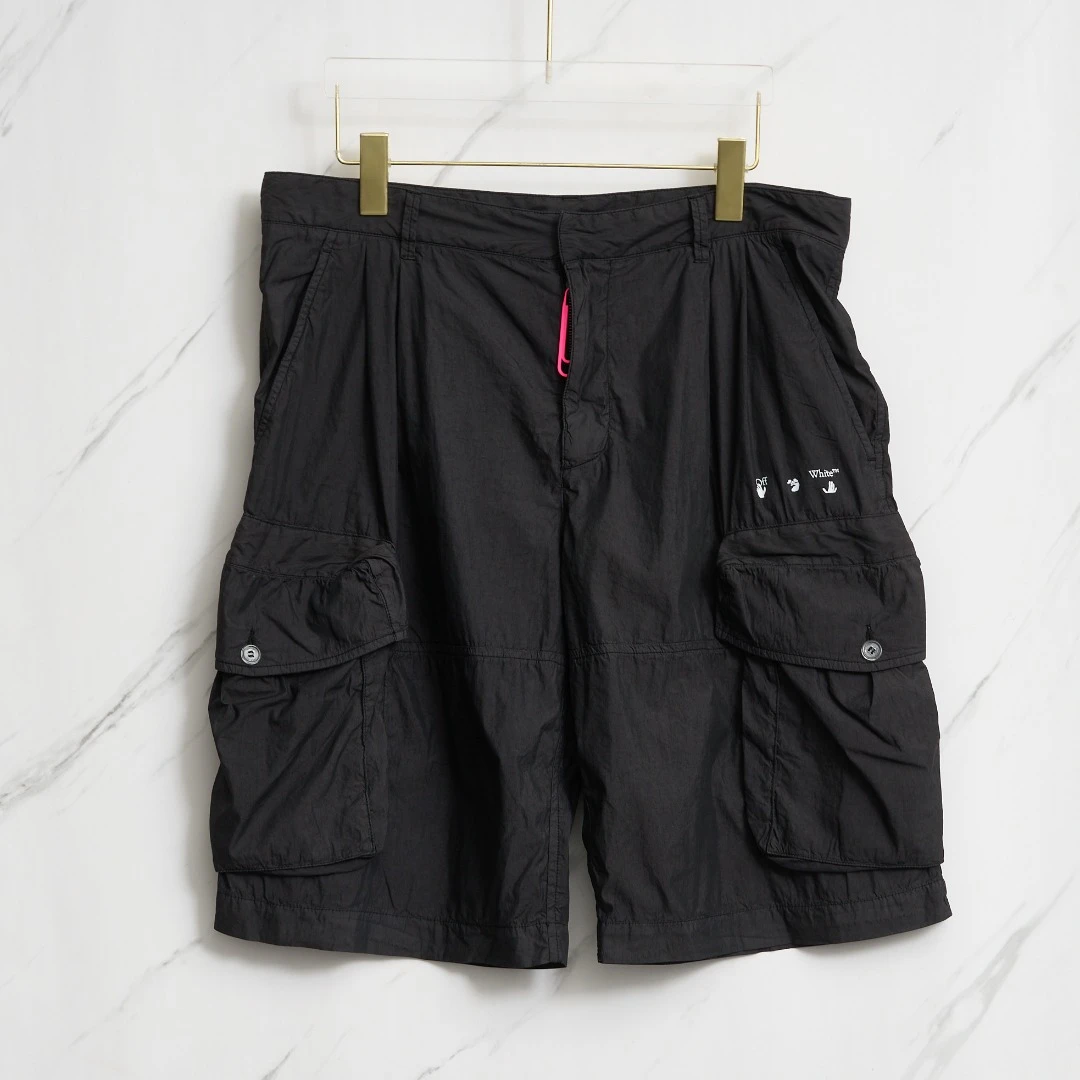 全新未使用/Off-White男士口袋工装短裤/MABP00314