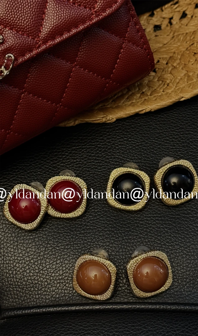 合金皮质耳饰 @yldandan|维多利亚设计复古宫廷璀璨宝气质感耳环