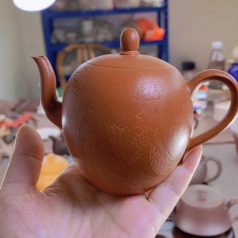 茶壶紫砂美人尖小红泥200c c