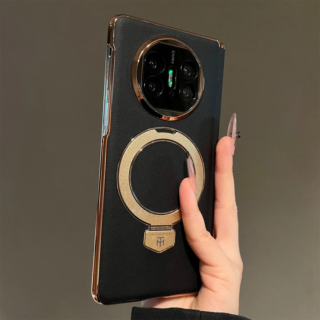 简约高档磁吸旋转支架适用于华为MateX6典藏版折叠屏手机壳MateX5