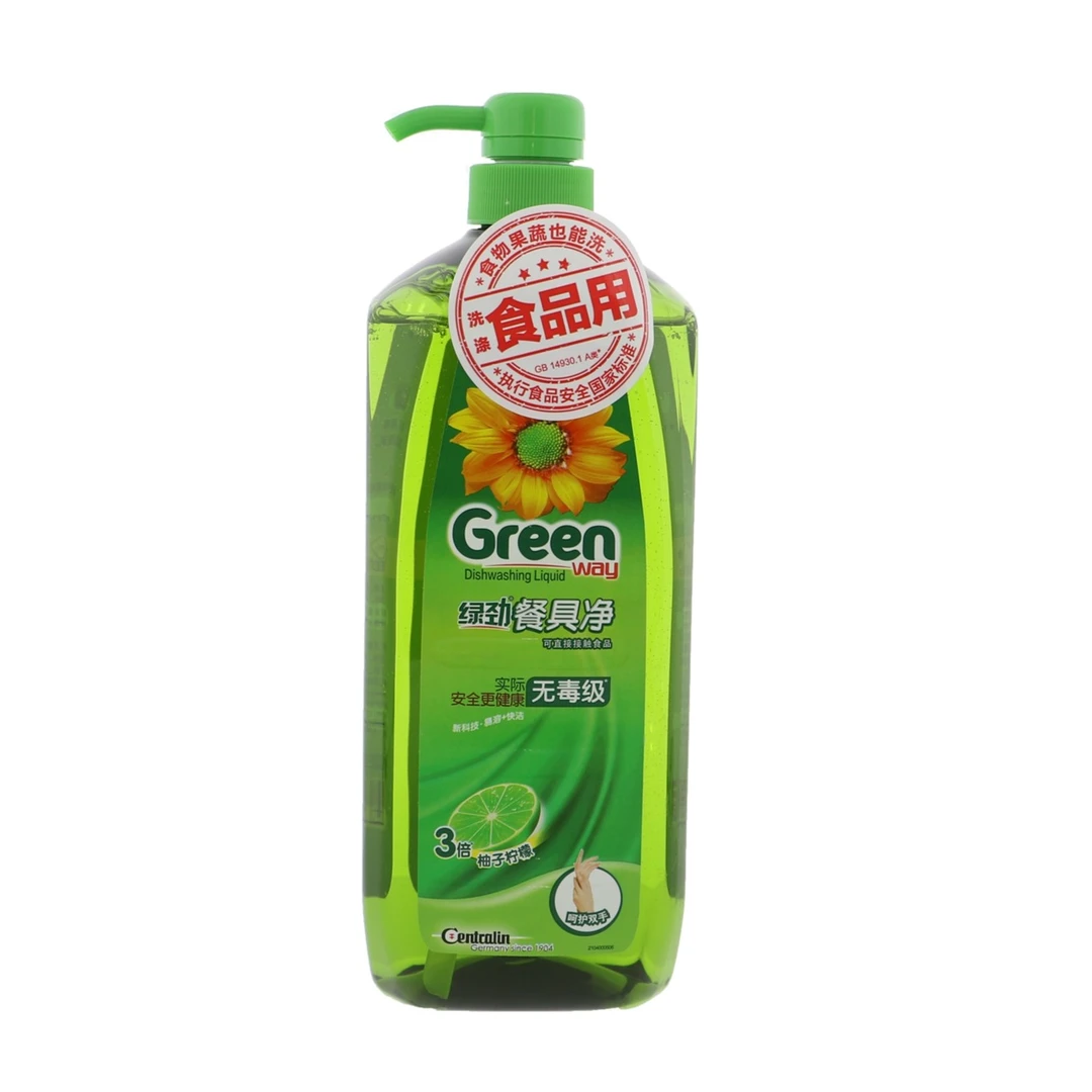 Green way/绿劲餐具净绿色 柚子柠檬香 1.28kg