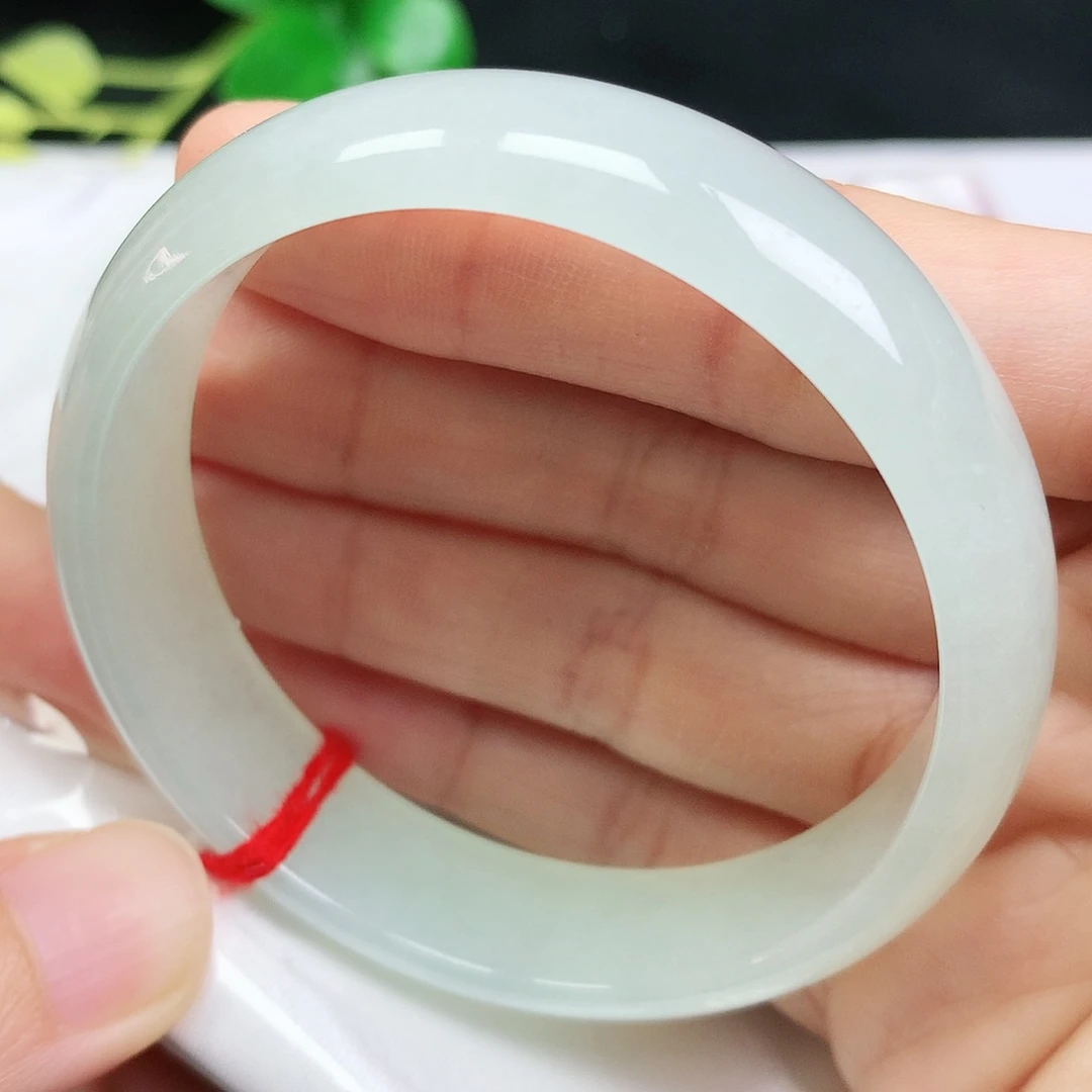 未镶嵌手镯翡翠51.9圈口葡萄肉色611