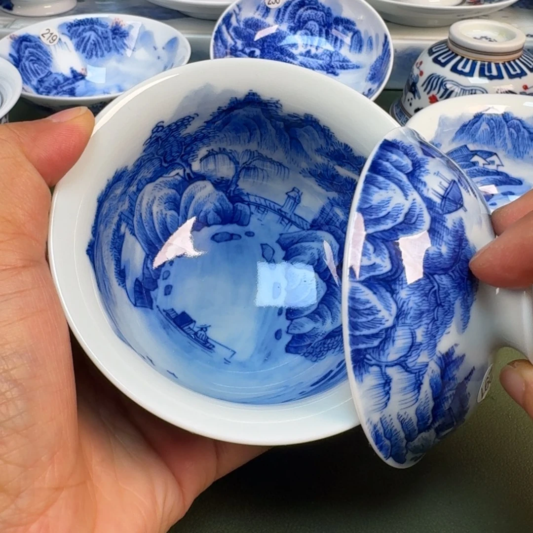 陶景德镇纯手绘茶具圆圆291