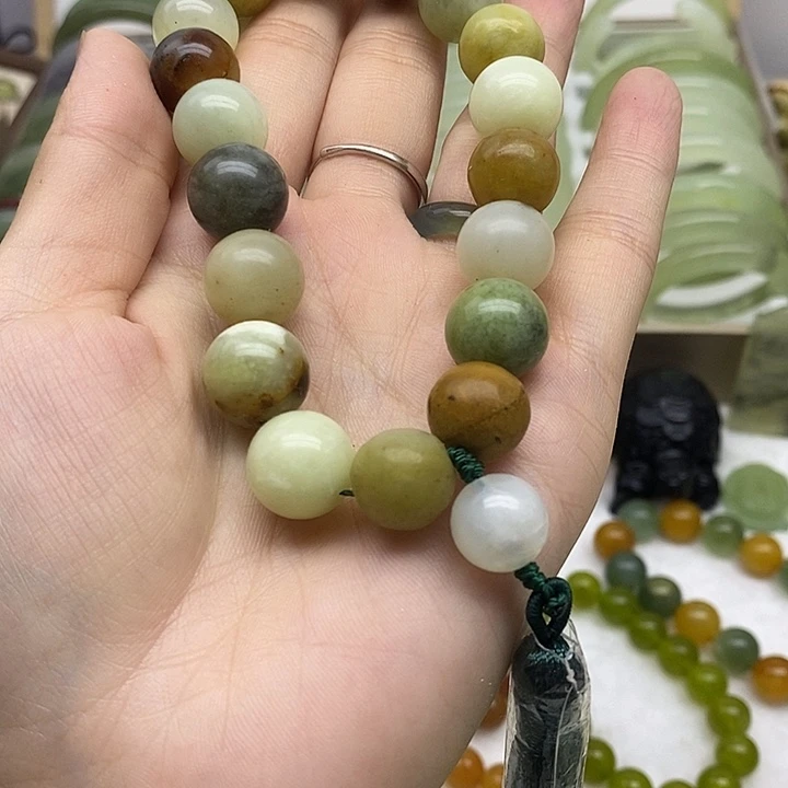 未镶嵌岫玉手链手串