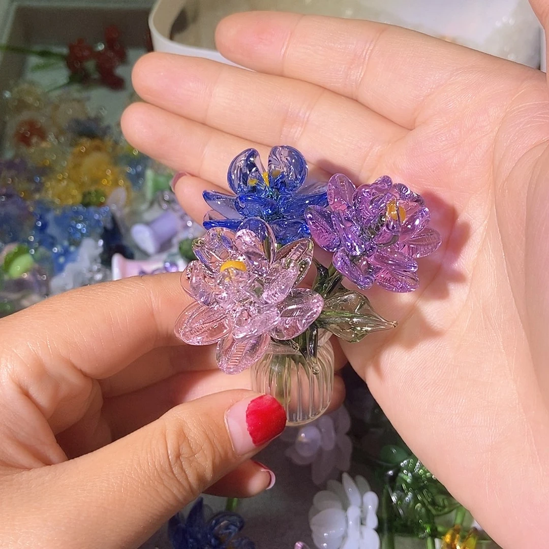 琉璃手工艺品今***吗加了叶子