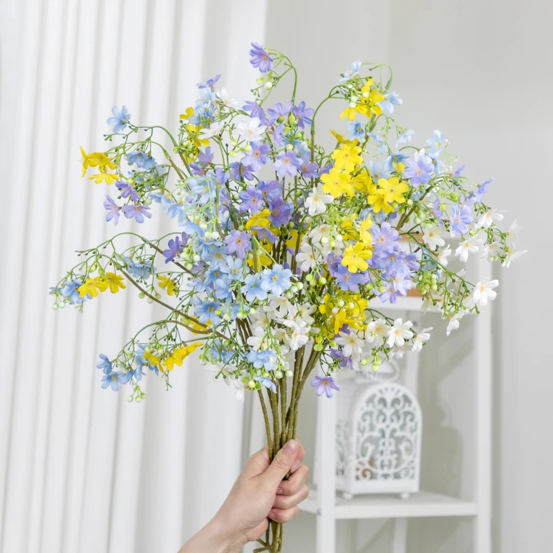 【买8送2】单支报春花仿真花家居花束插花装饰假花ins清新小花摆件