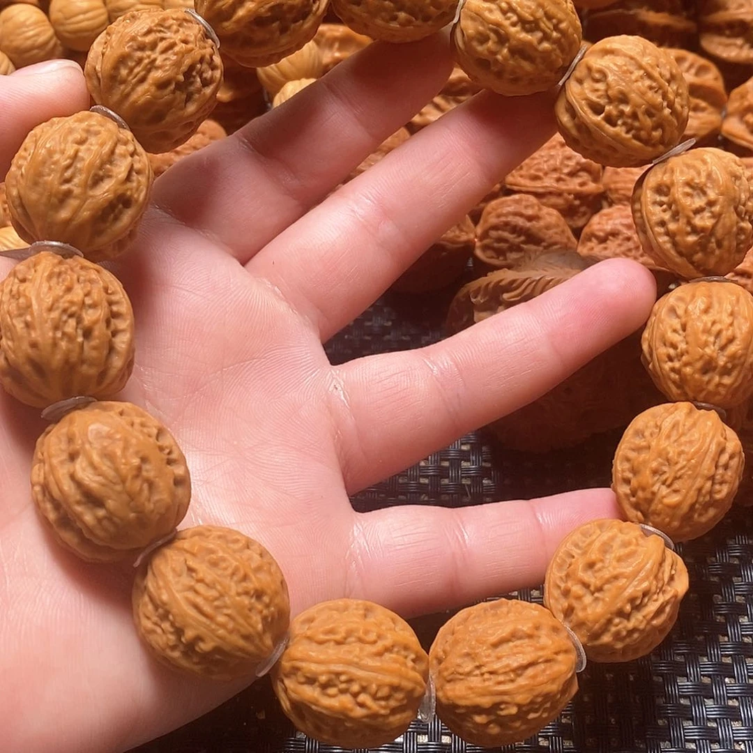 文玩核桃手串蚂蚁纹的