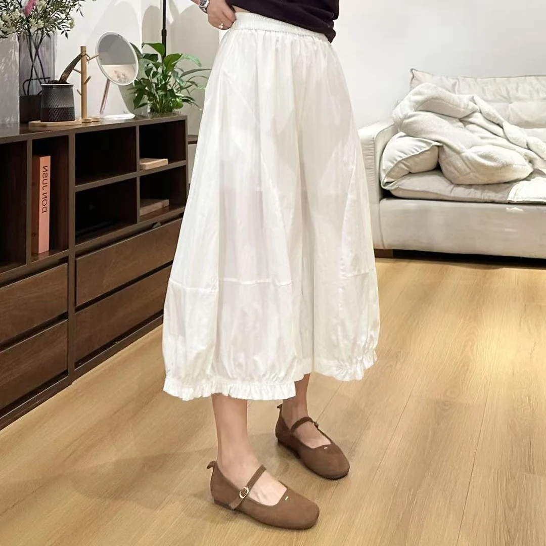 夏季花瓣裤宽松纯色百搭休闲裤5-6-23订