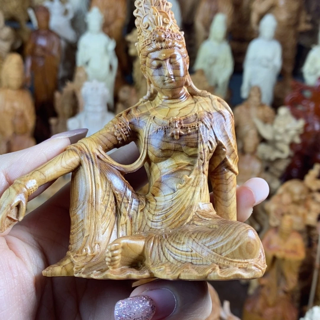 木崖柏10自在观音木纹