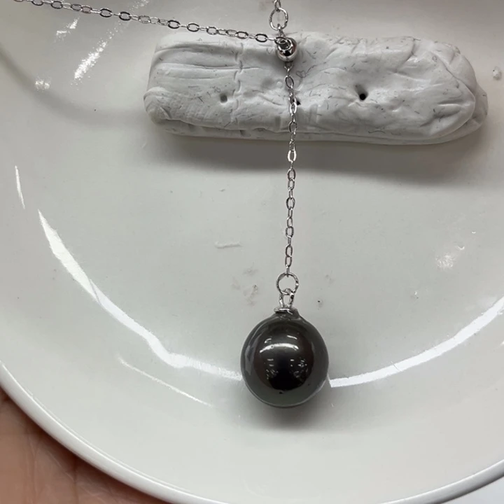 银S925镶嵌吊坠(赠链)海水珍珠11-12mm