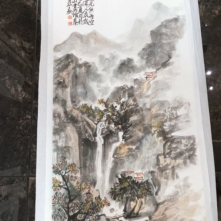 国画秦志磊国画禅意70/34