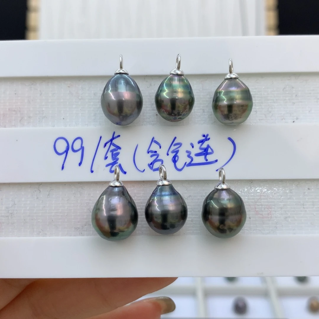 海水珍珠裸珠未镶嵌扣头➕链条