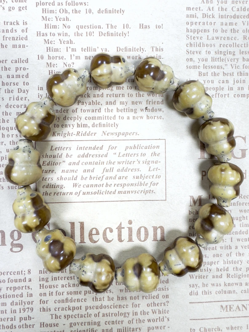 （福祈）紫金鼠花皮葫芦手串菩提佛珠念珠手把件文玩