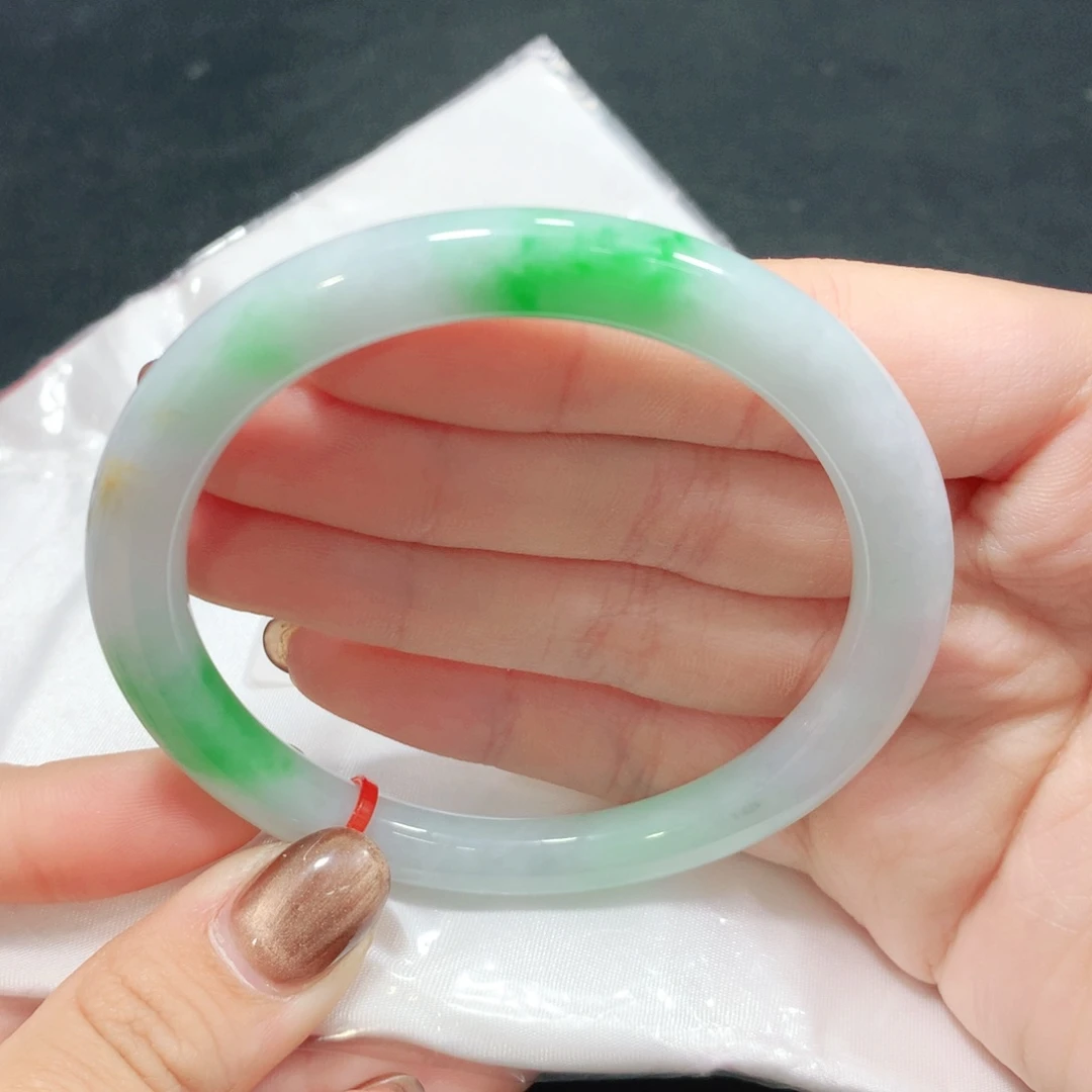 愿***往翡翠未镶嵌手镯58圈1560