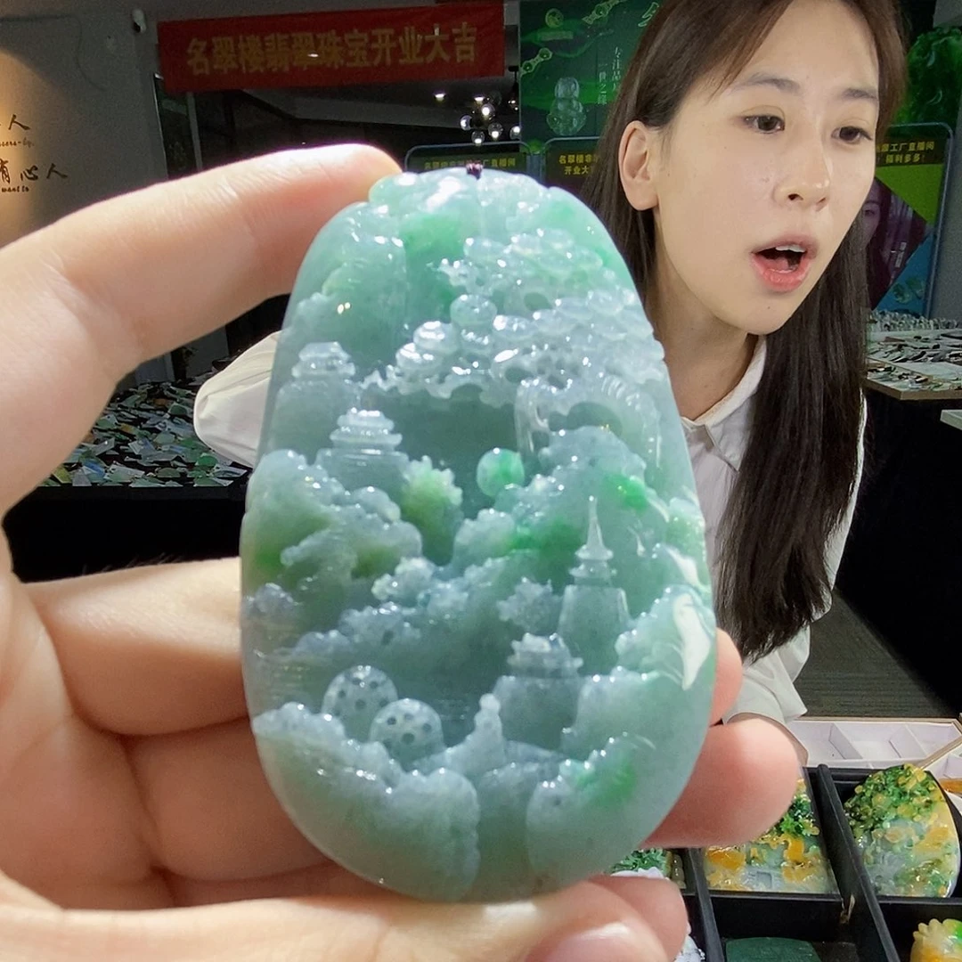 颈饰未镶嵌翡翠翡翠