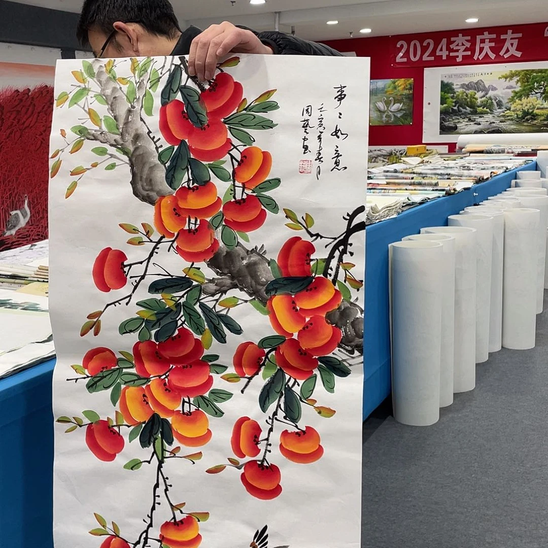 国画今天上午国画作品展示