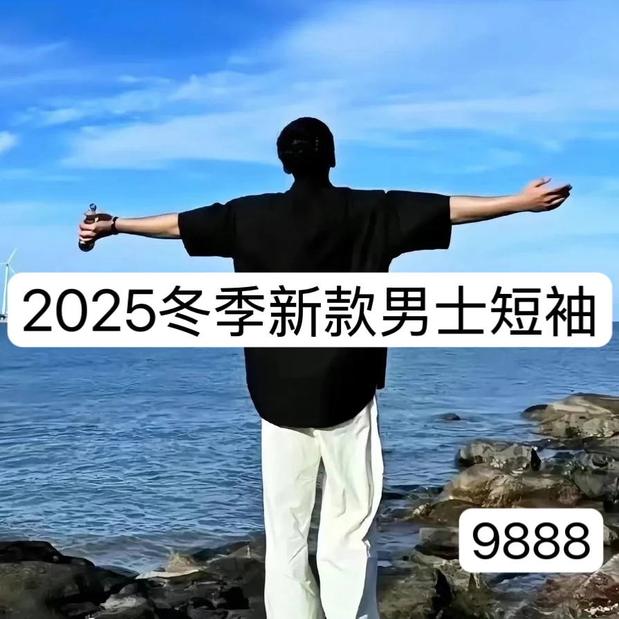 【ZZ】9888-春季新款男士休闲百搭上衣修身圆领打底半袖 2-17B