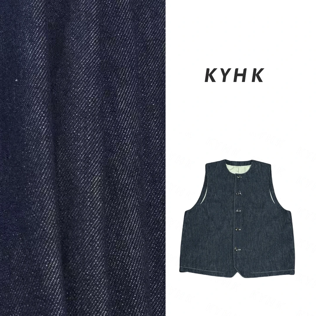 KYHK复古原牛大马甲休闲牛仔上衣250811