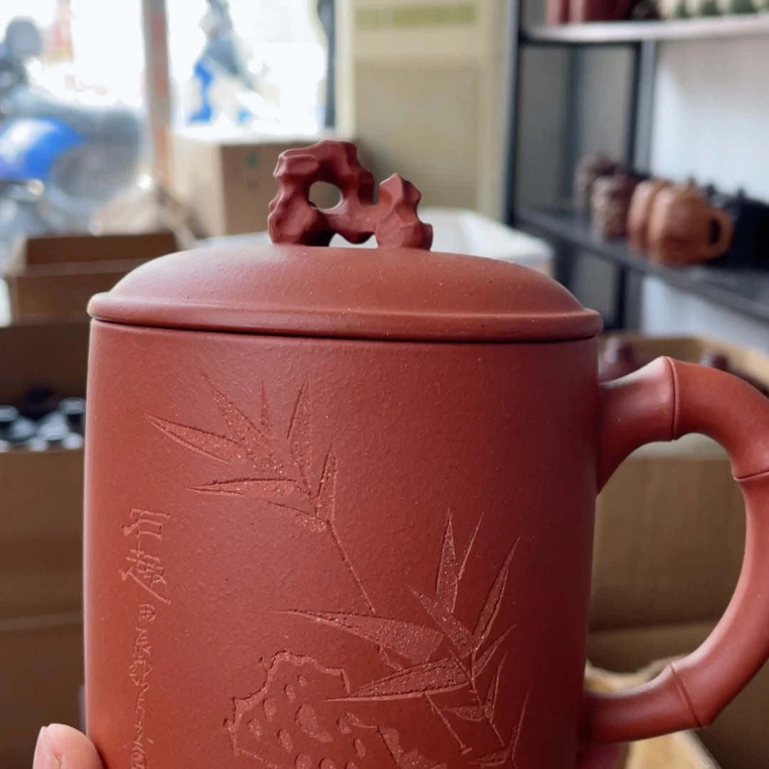 【闪购商品】茶杯紫砂宜兴原矿紫砂盖杯微瑕
