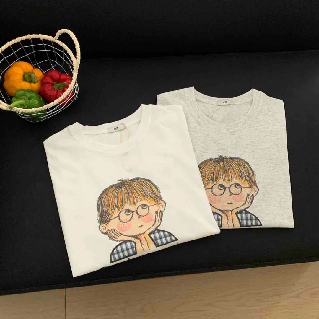 【清仓短袖】2025短袖夏季T恤女纯棉休闲印花圆领卡通时尚百搭半袖