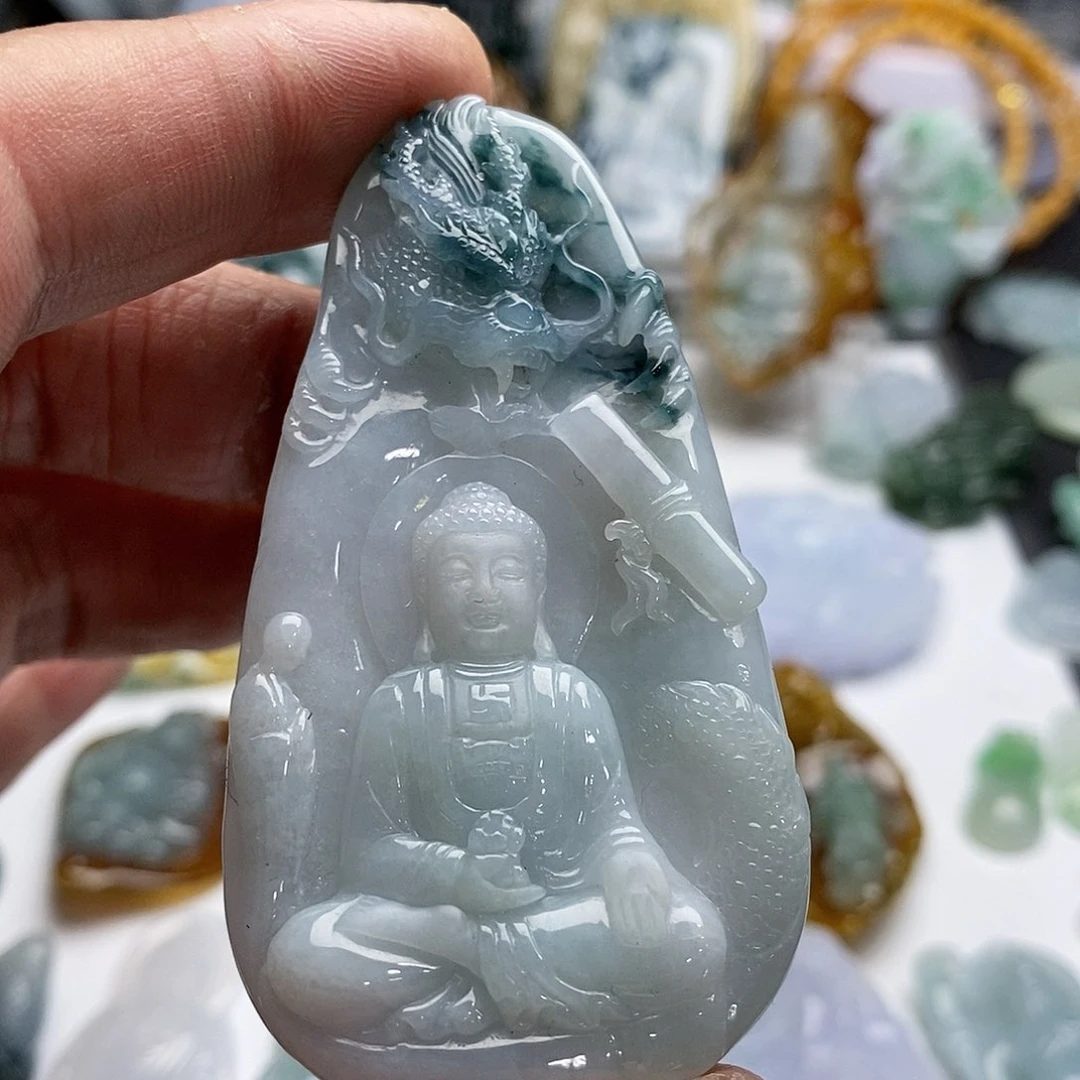 翡翠未镶嵌颈饰12345678