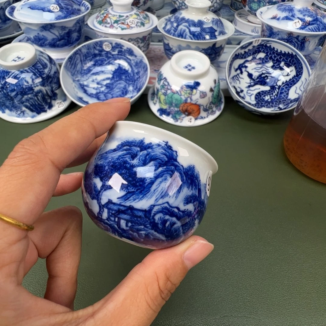 景德镇纯手工纯手绘茶具木木91