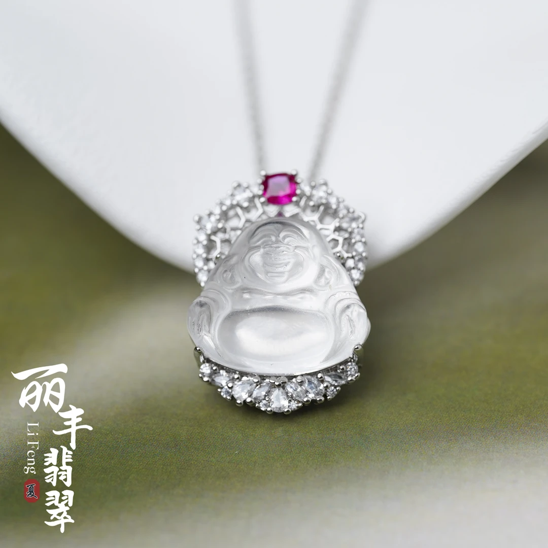 【丽丰珠宝】设计款水沫子佛公吊坠（不接受中差评）