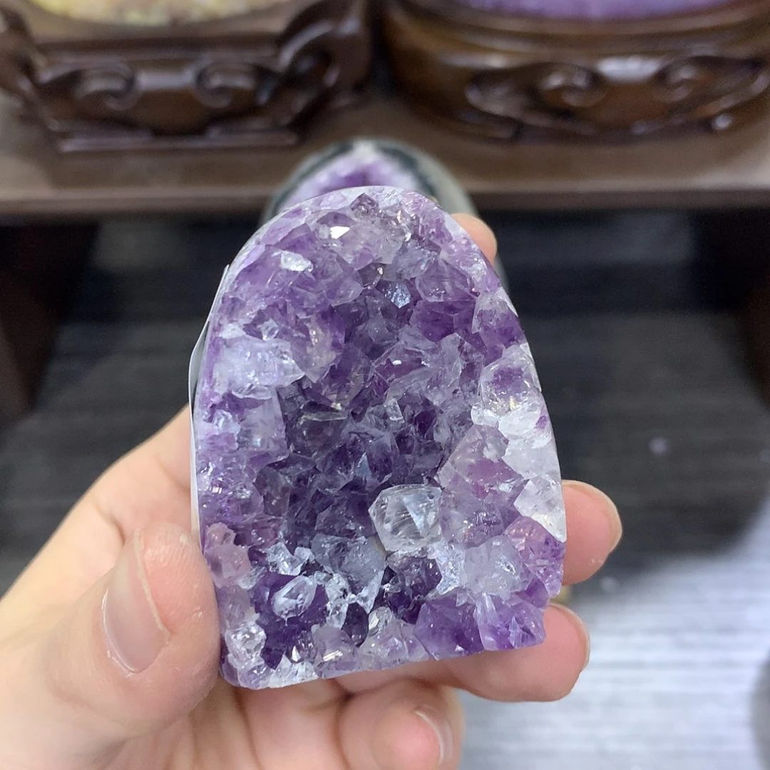 紫晶珠宝半成品未镶嵌673