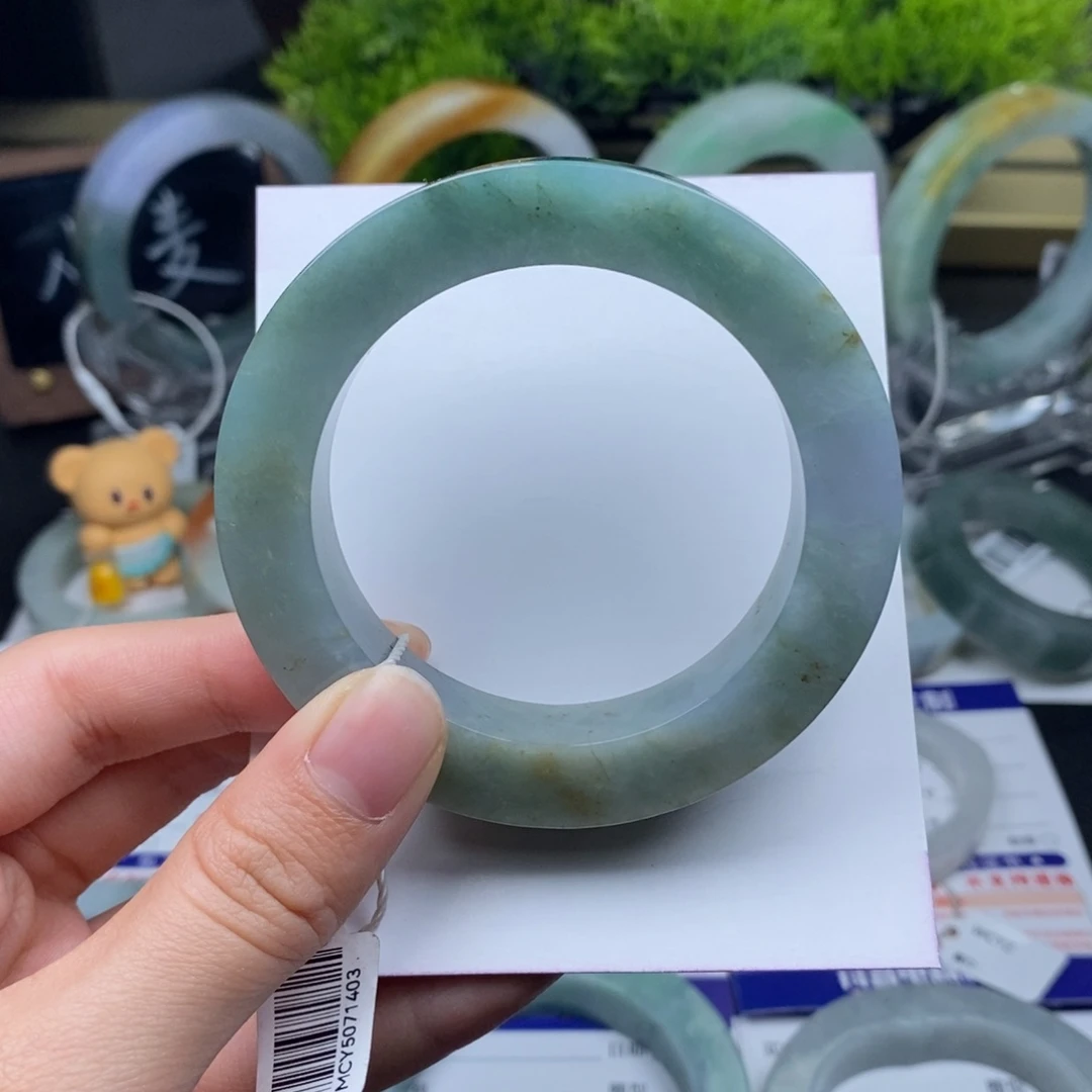 未镶嵌手镯定制翡翠油青种水特色正圈