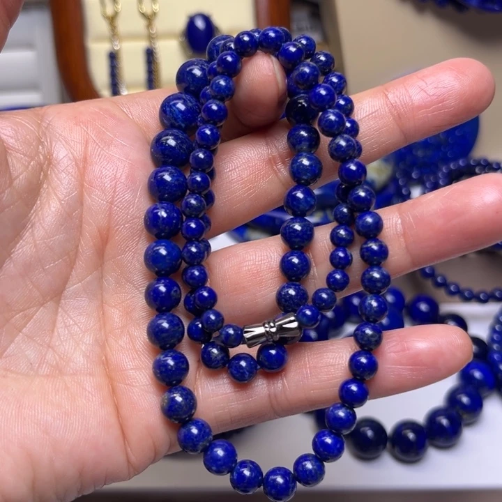 青金石项链未镶嵌塔链