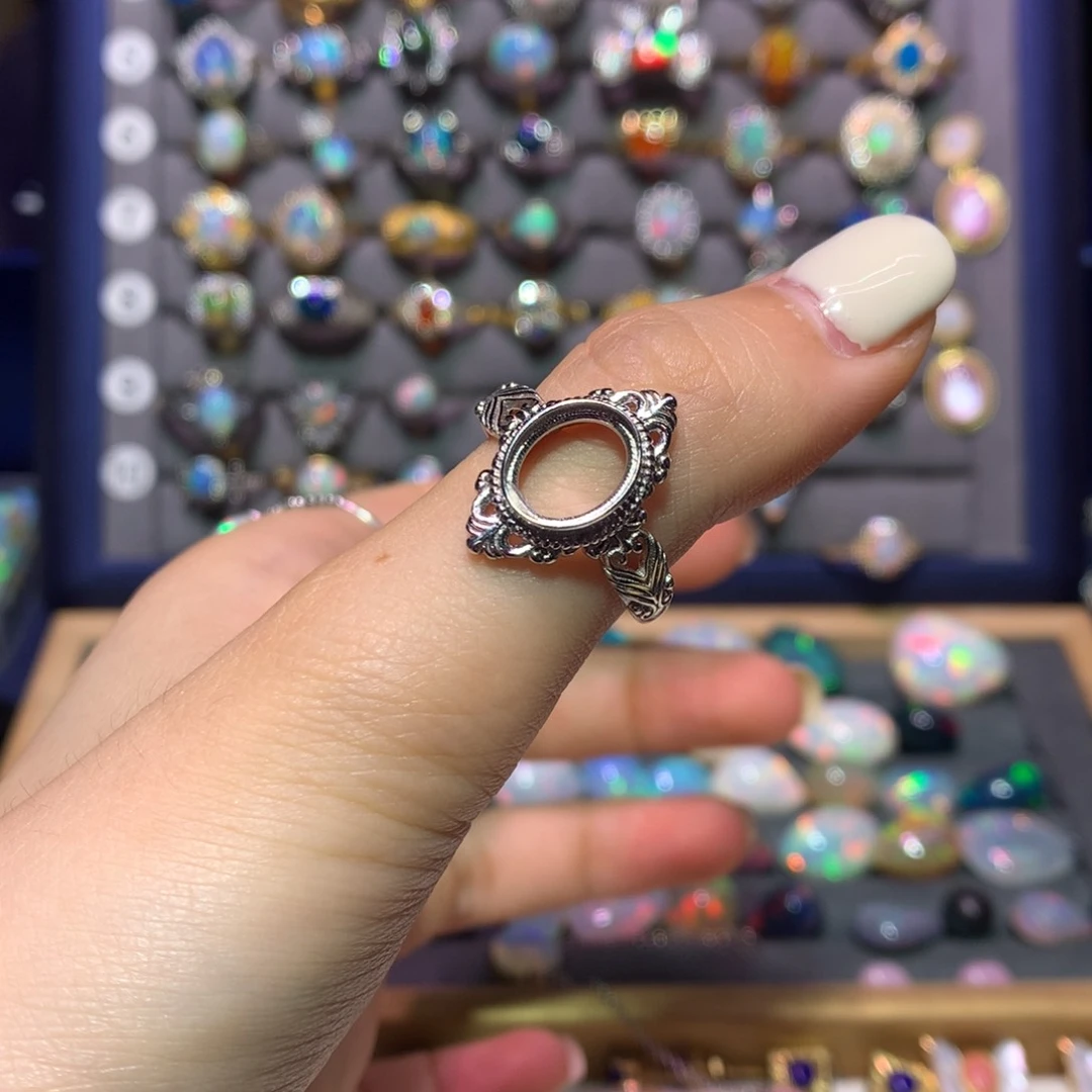 欧泊银S925镀金镶嵌优惠券仙****