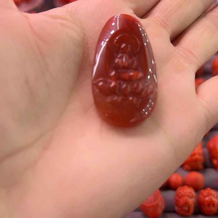 南红玛瑙未镶嵌吊坠