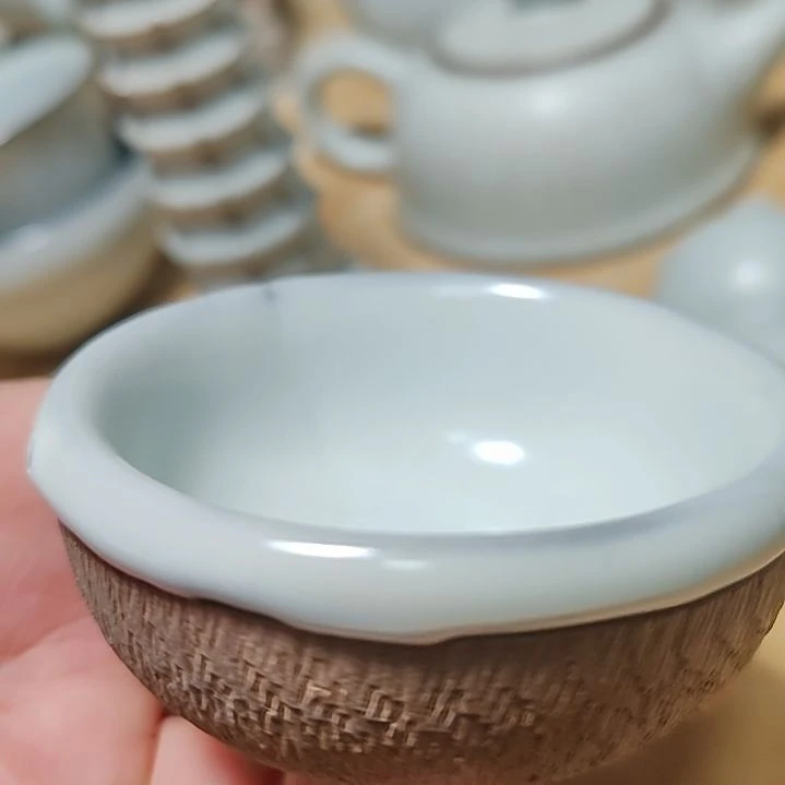 官瓷天青釉主人杯