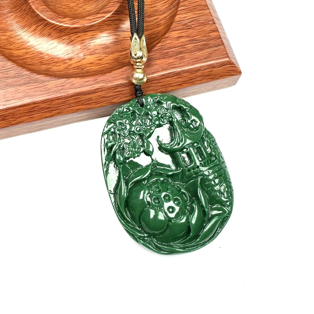 k521精品奢华时尚款男女通戴绿龙涎吊坠多样性发其一